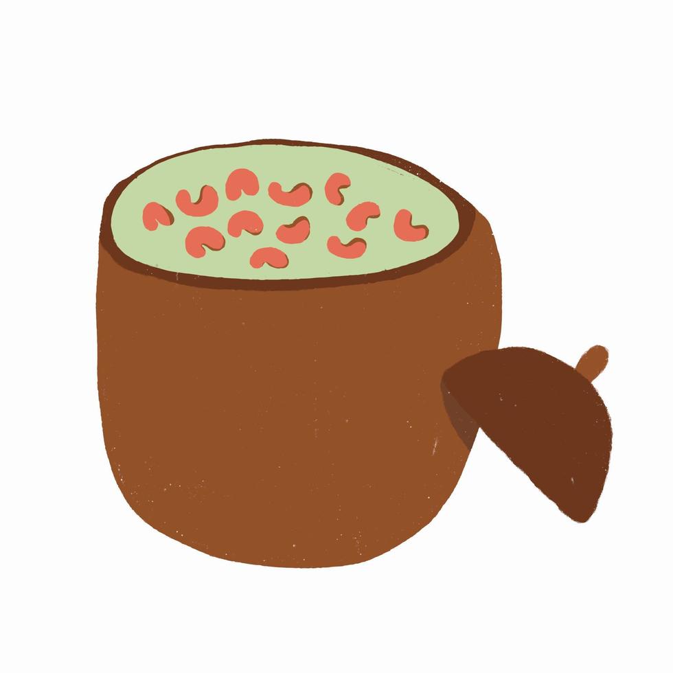 Feijoada, the Brazilian cuisine tradition vector