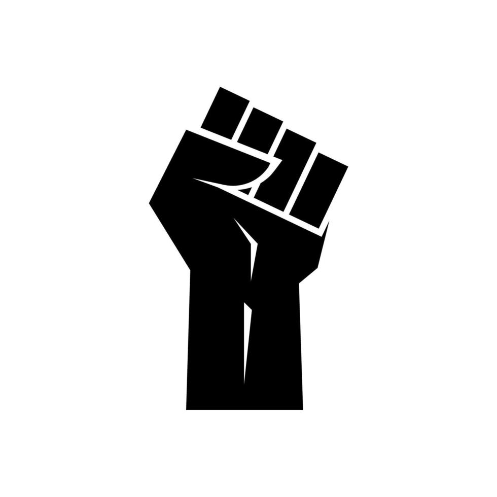 Raised fist icon vector