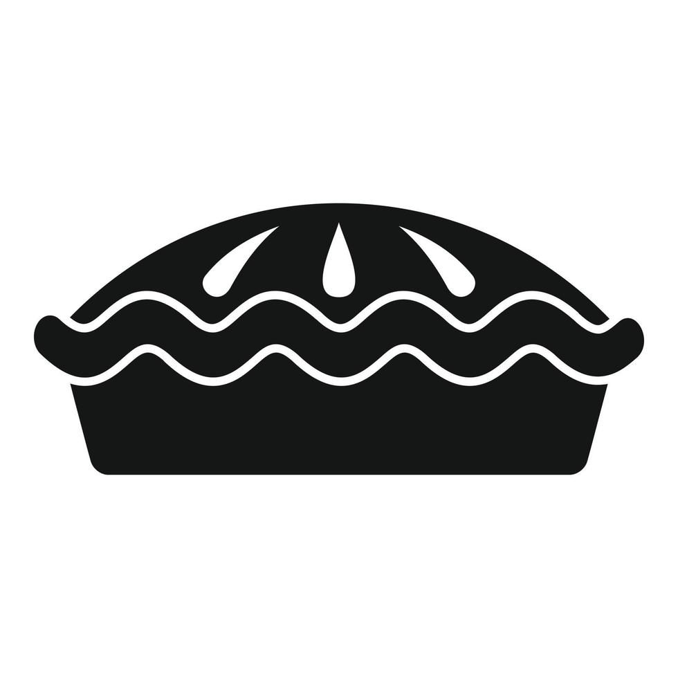 Apple pie bakery icon simple vector. Fruit cake vector