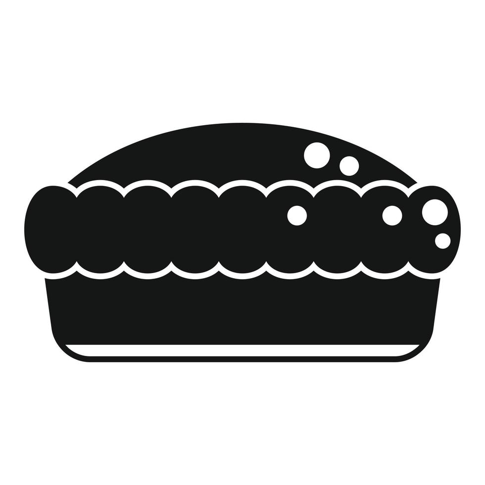 Cake pie icon simple vector. Sweet fruit vector