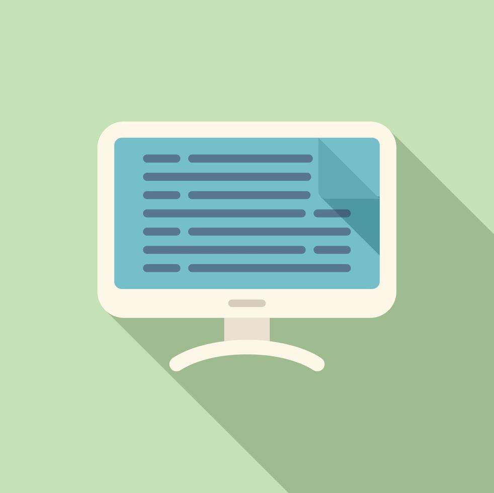 Digital webinar icon flat vector. Online people vector