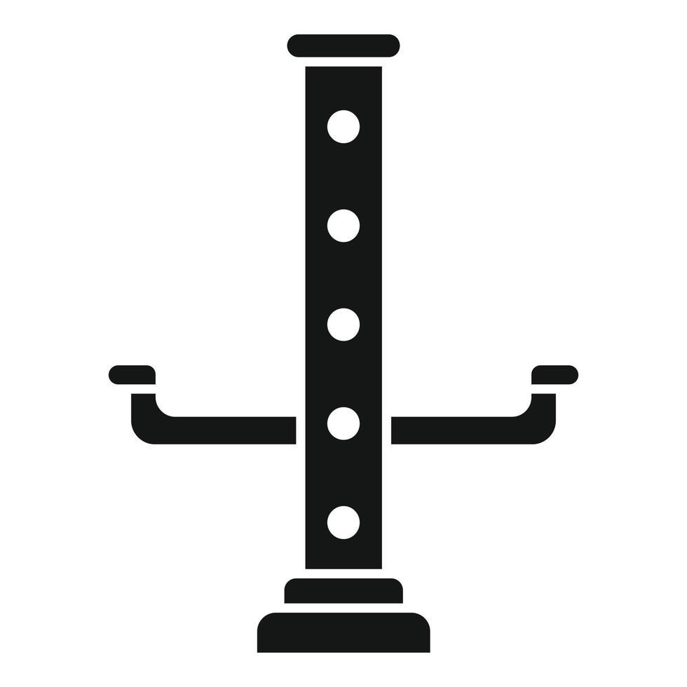 Tire car lift icon simple vector. Auto garage vector