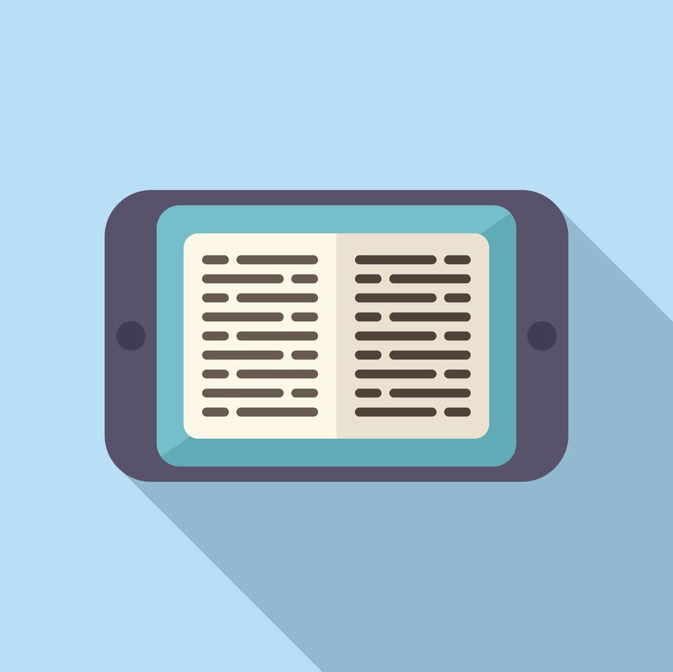 Ebook icon flat vector. Web people vector