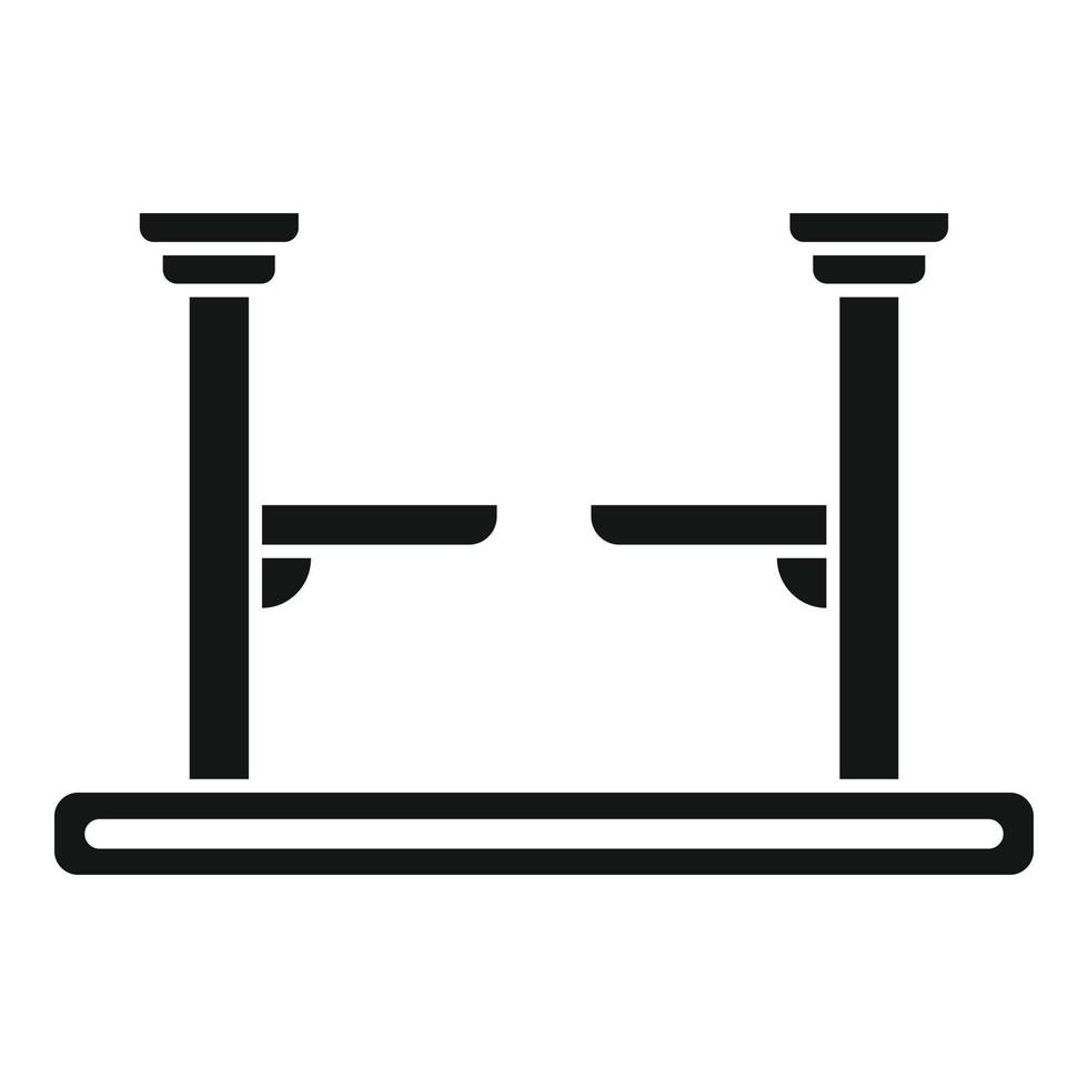 Car lift maintenance icon simple vector. Auto service vector