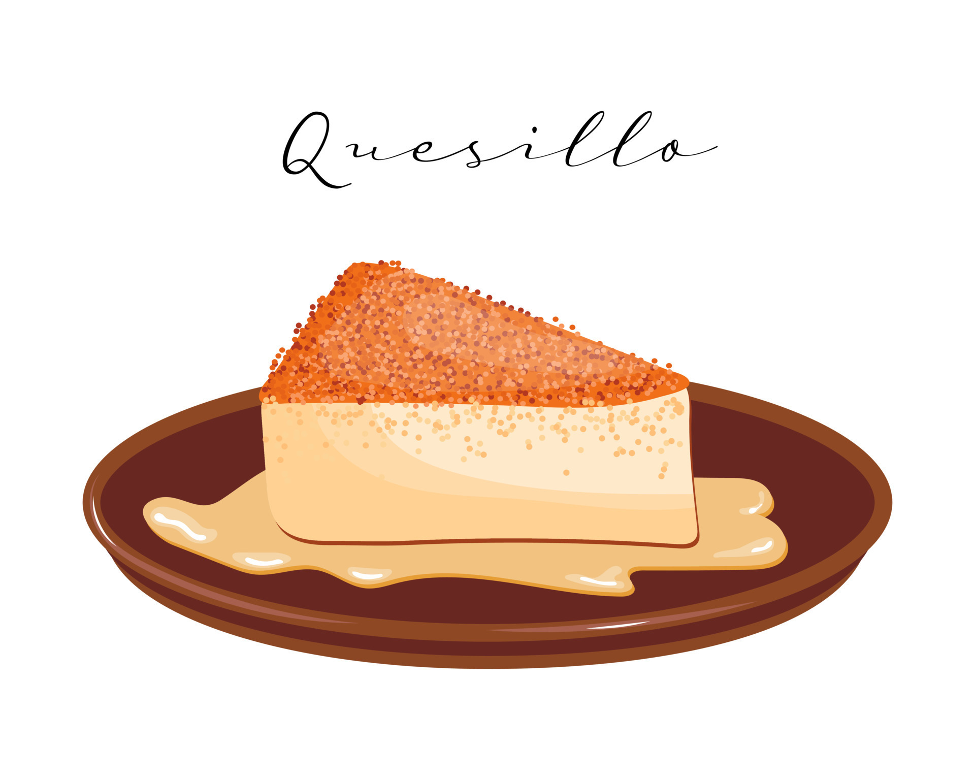 Dessert creme brulee with caramel, Flan, Quecillo, Latin American