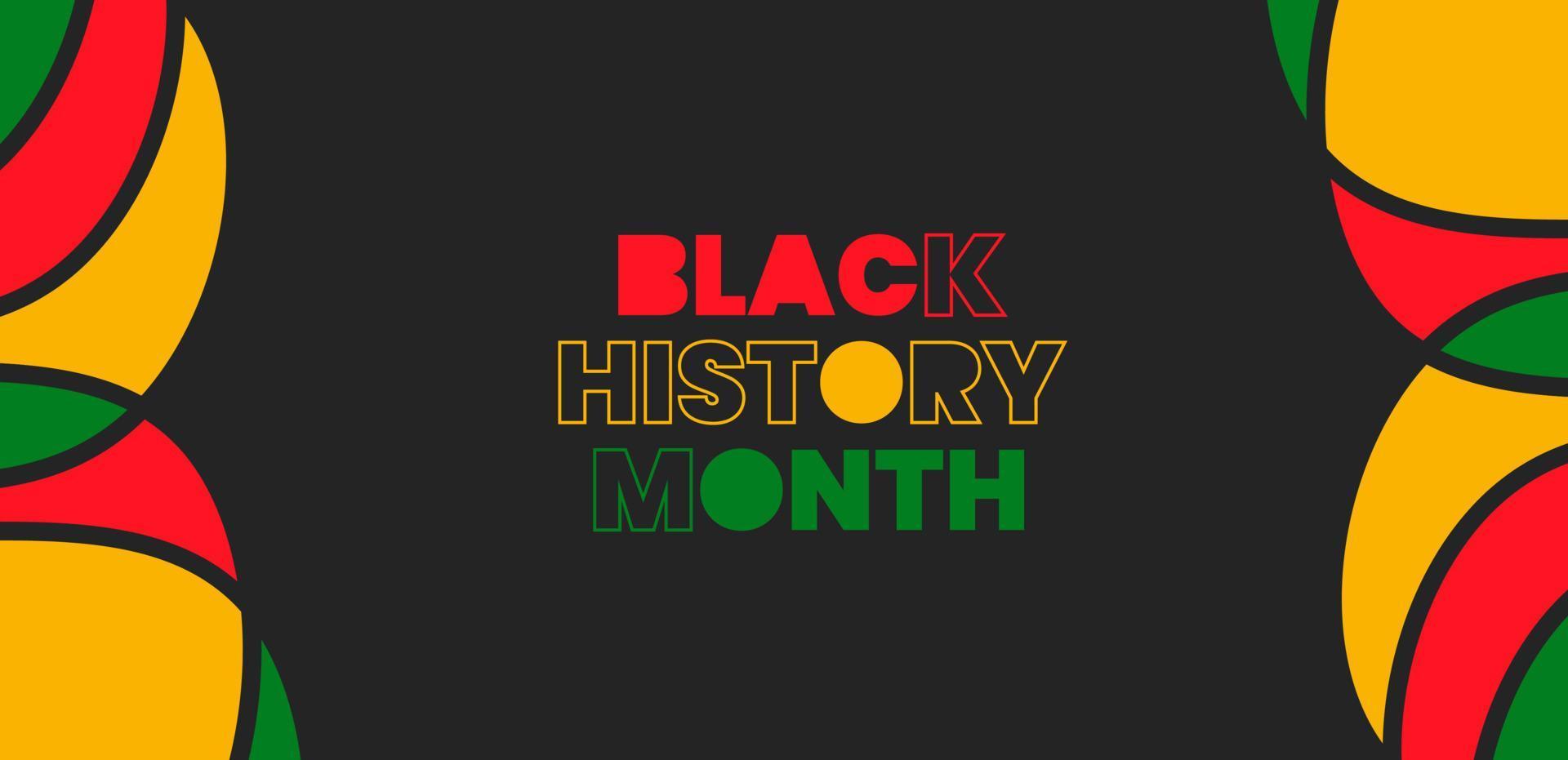 black history month background. African American History or Black History Month. Celebrated annually in February in the USA and Canada. black history month 2023 vector