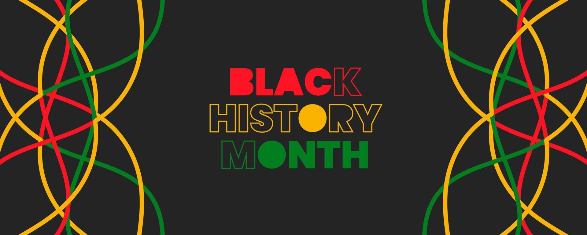 black history month background. African American History or Black History Month. Celebrated annually in February in the USA and Canada. black history month 2023 vector