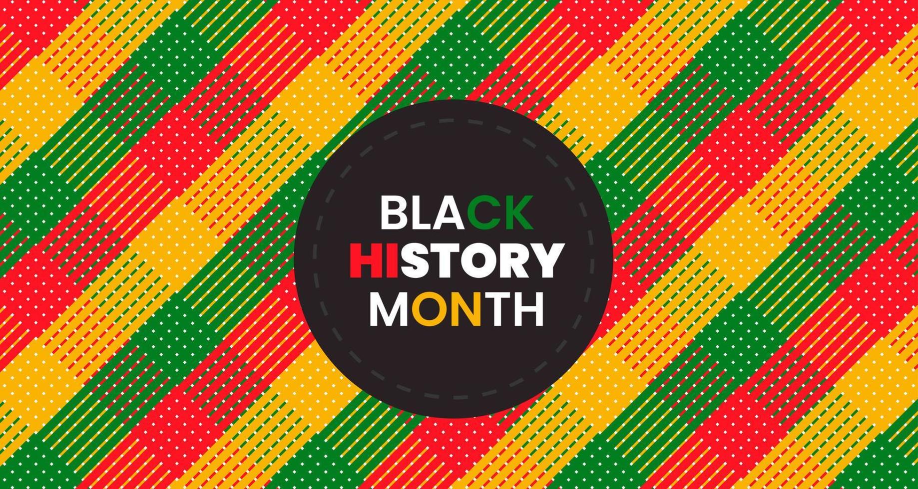 black history month background. African American History or Black History Month. Celebrated annually in February in the USA and Canada. black history month 2023 vector