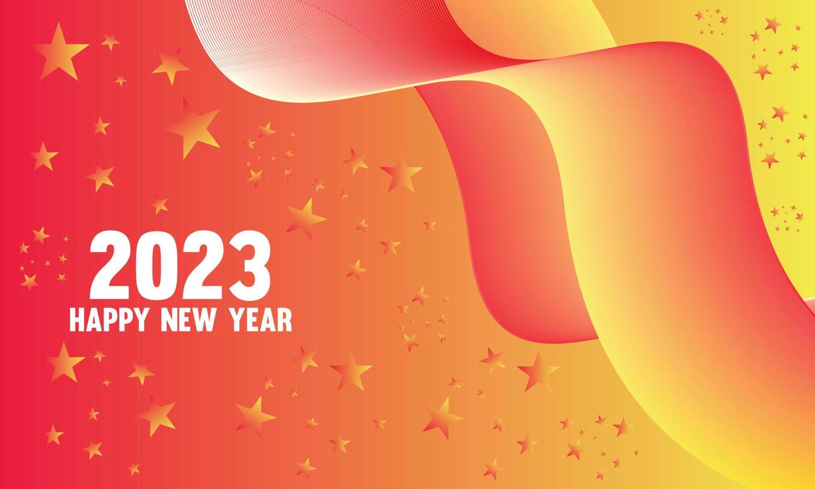 Happy New Year 2023 Free Vector Template Design