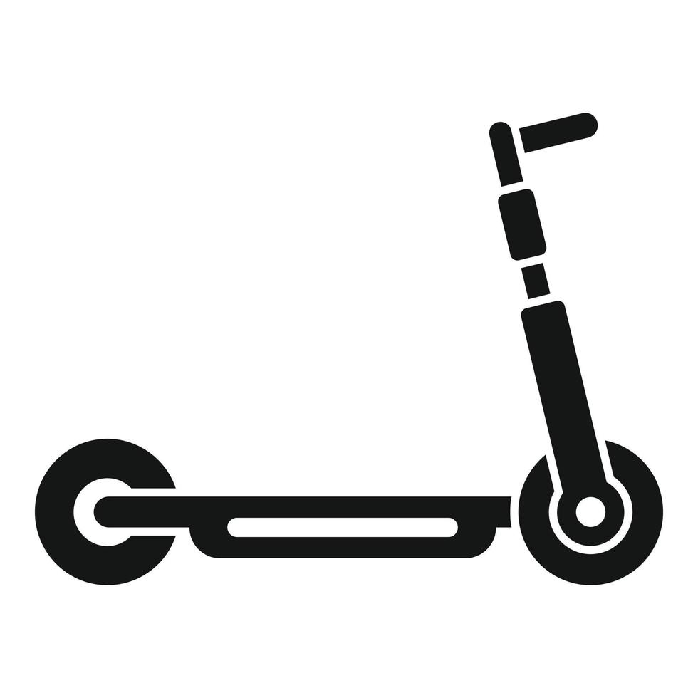 vector simple de icono de bicicleta eléctrica. transporte de scooters