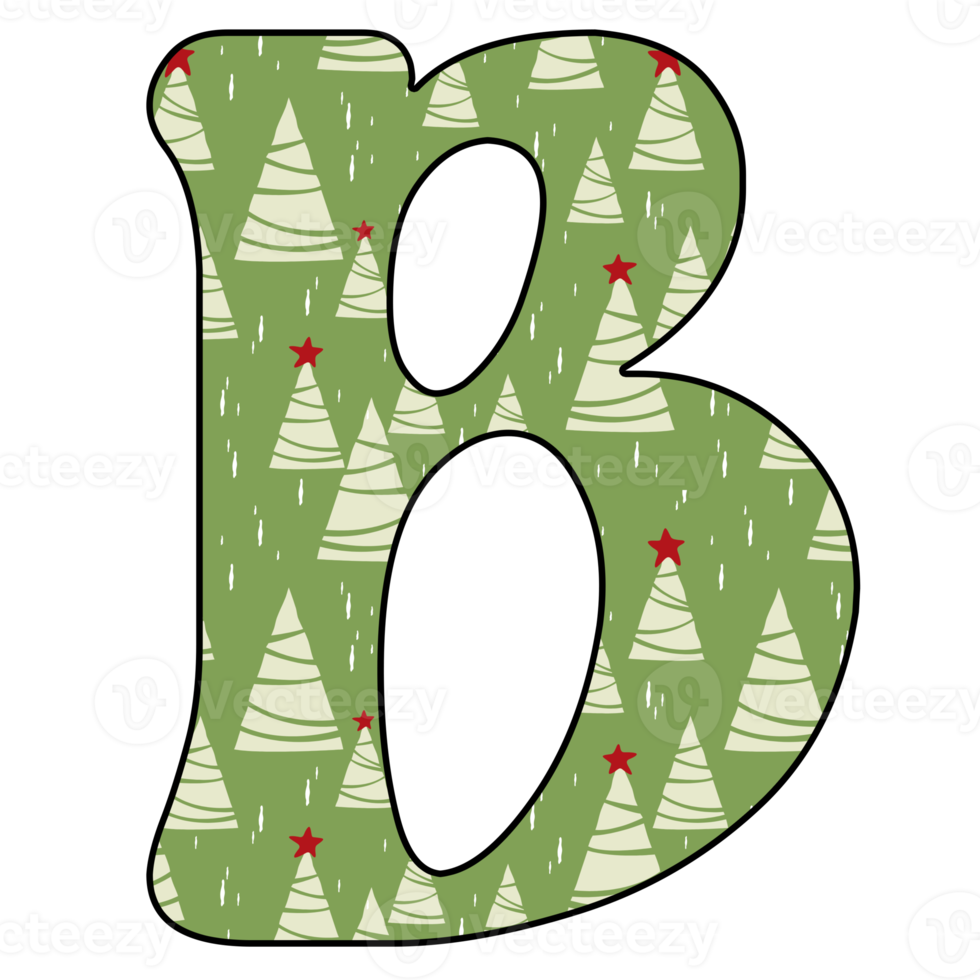 christmas alphabet design png