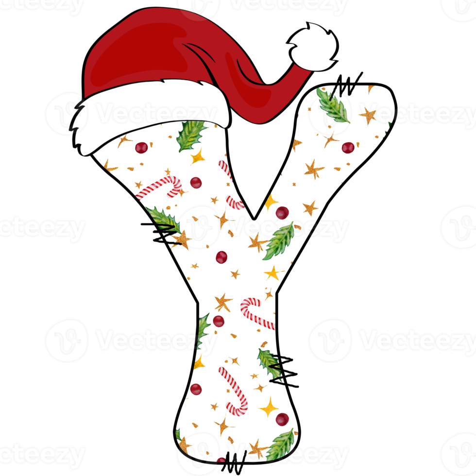 christmas alphabet design png