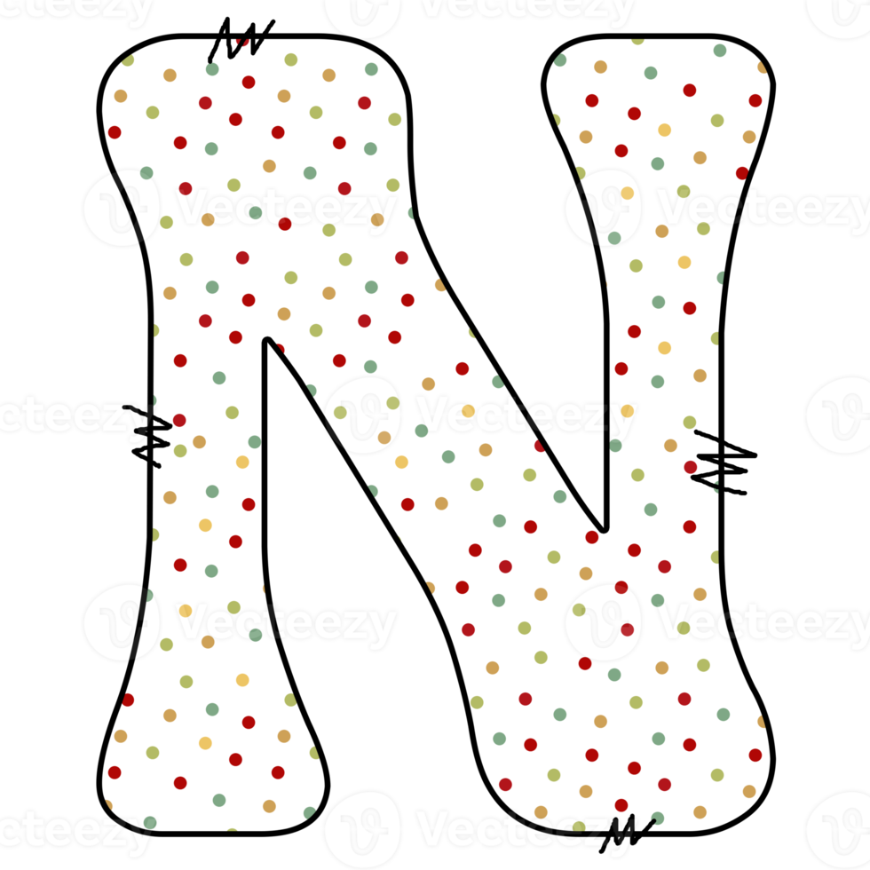 christmas alphabet design png