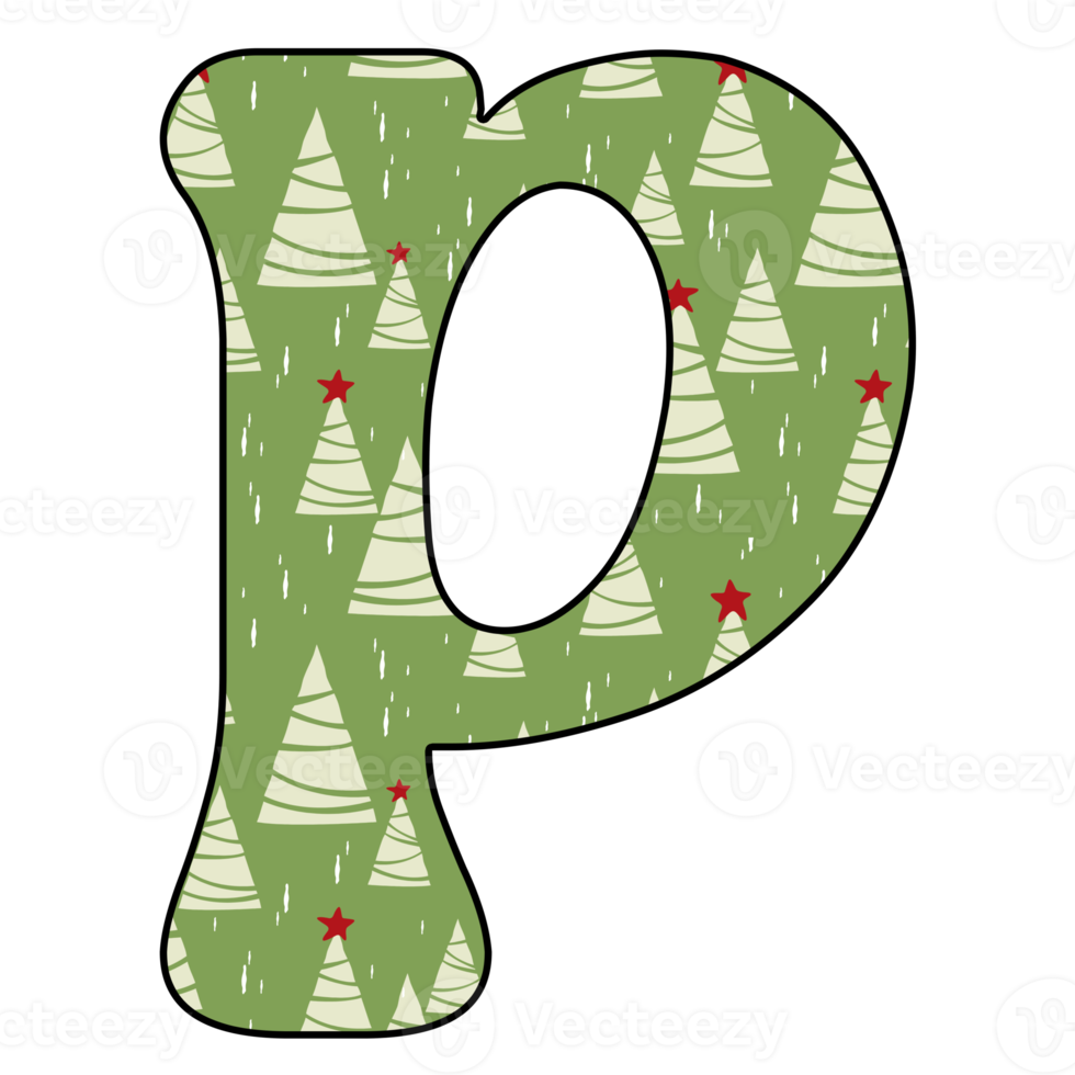 christmas alphabet design png