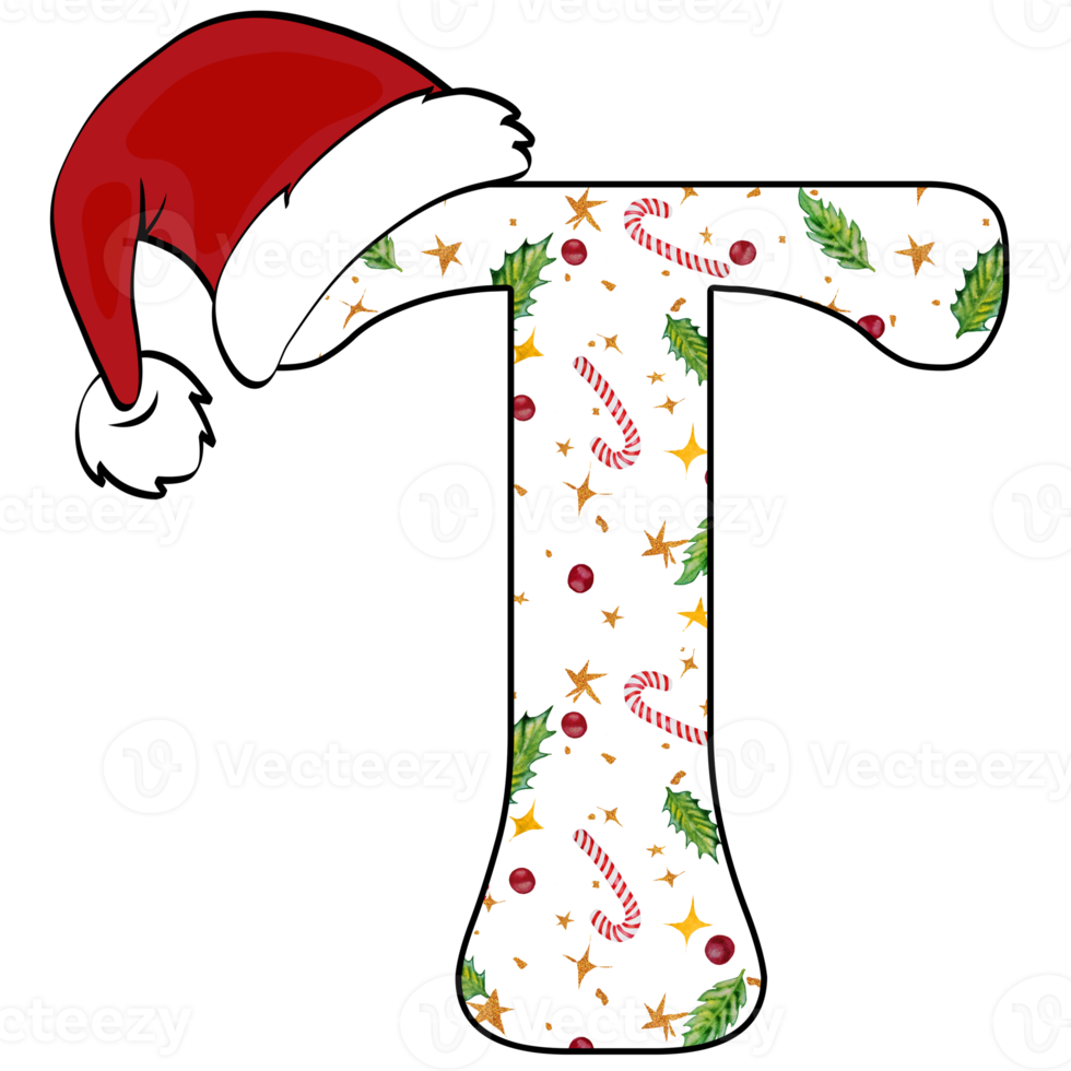 Natale alfabeto design png