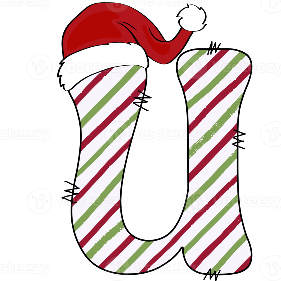 Christmas alphabet design png