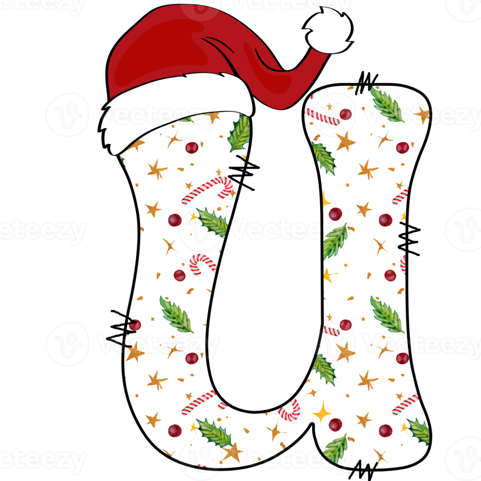 christmas alphabet design png