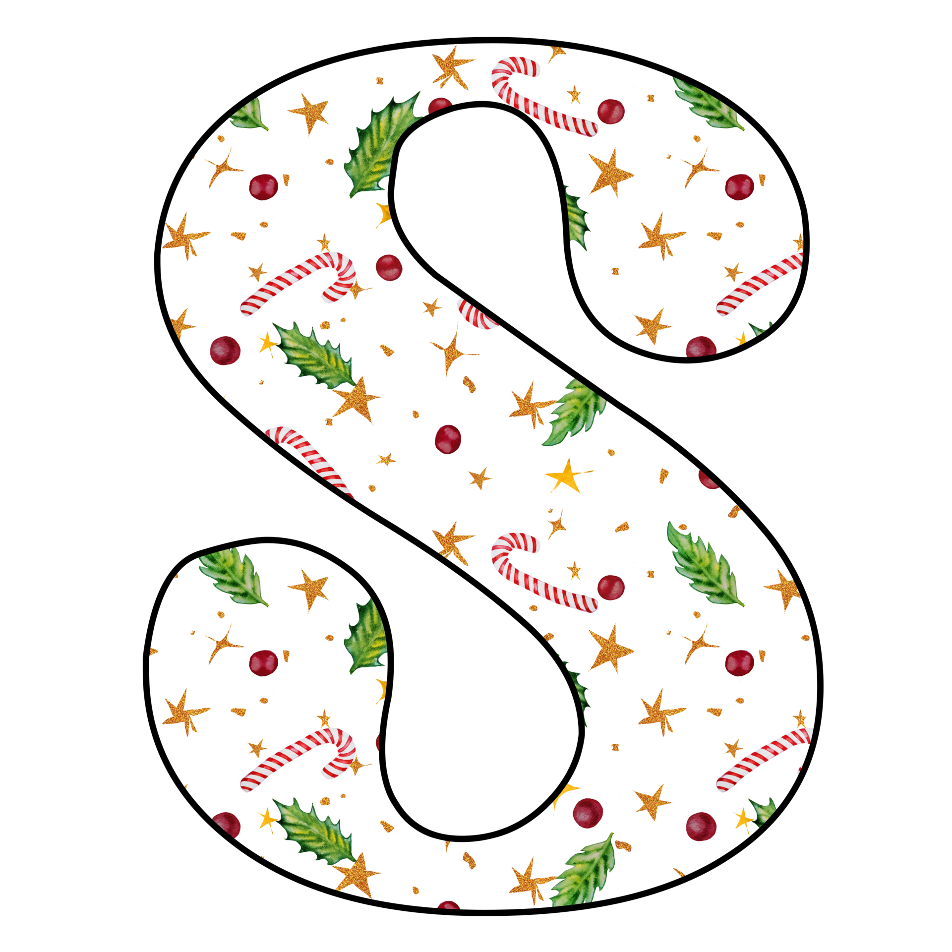 Christmas Alphabet Design 15162611 PNG