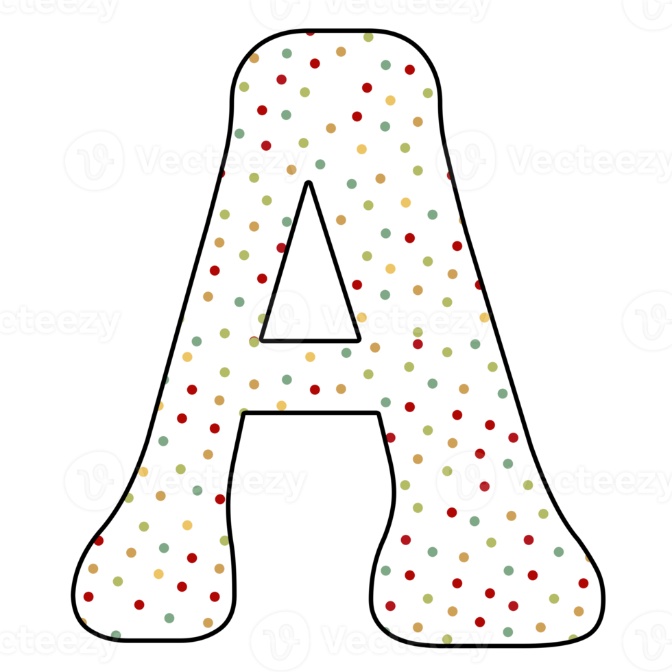 christmas alphabet design png