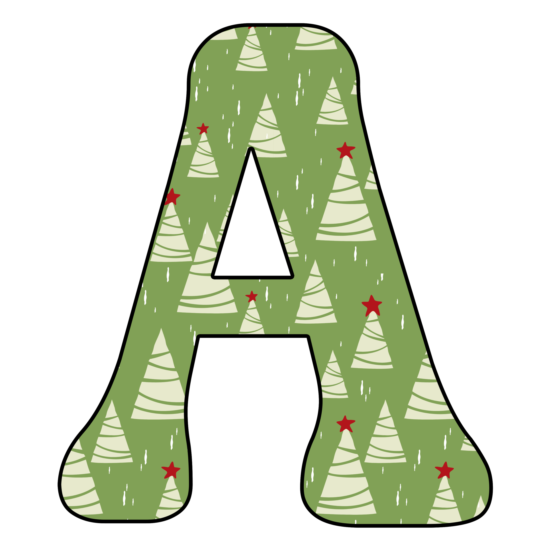 Christmas Alphabet Design 15162630 PNG