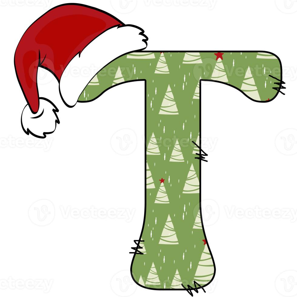 christmas alphabet design png