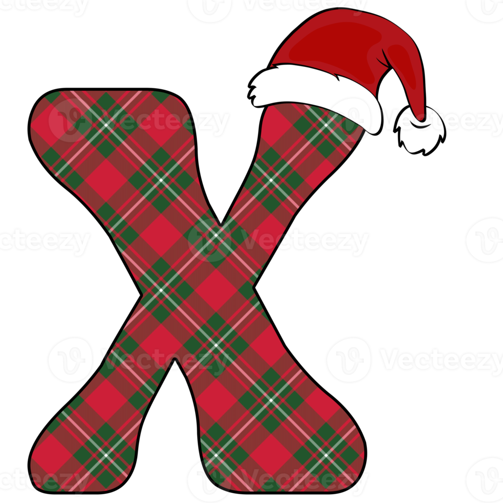 Christmas alphabet design png