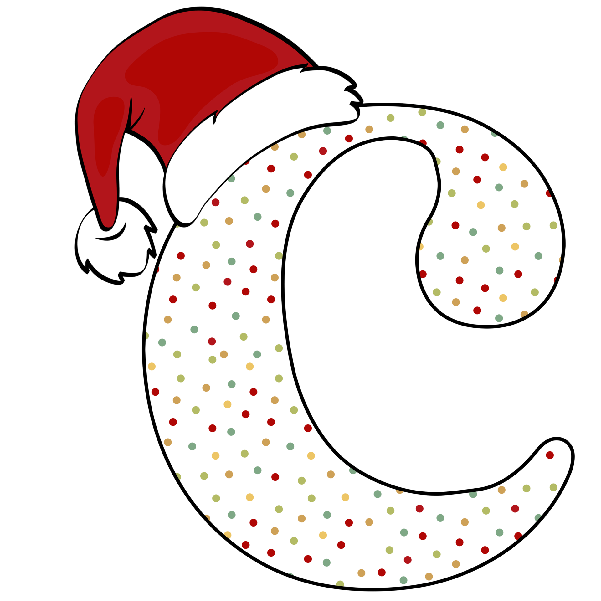 Christmas Alphabet Design 15162818 PNG