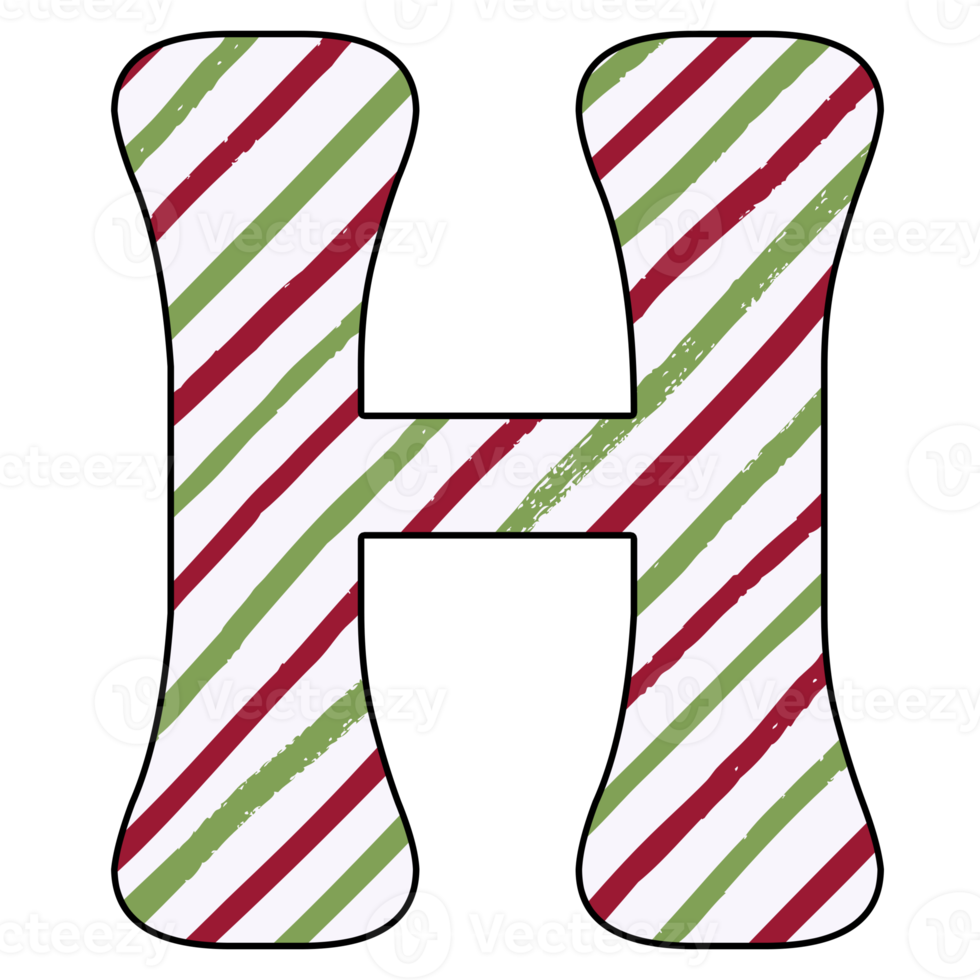 Christmas alphabet design png