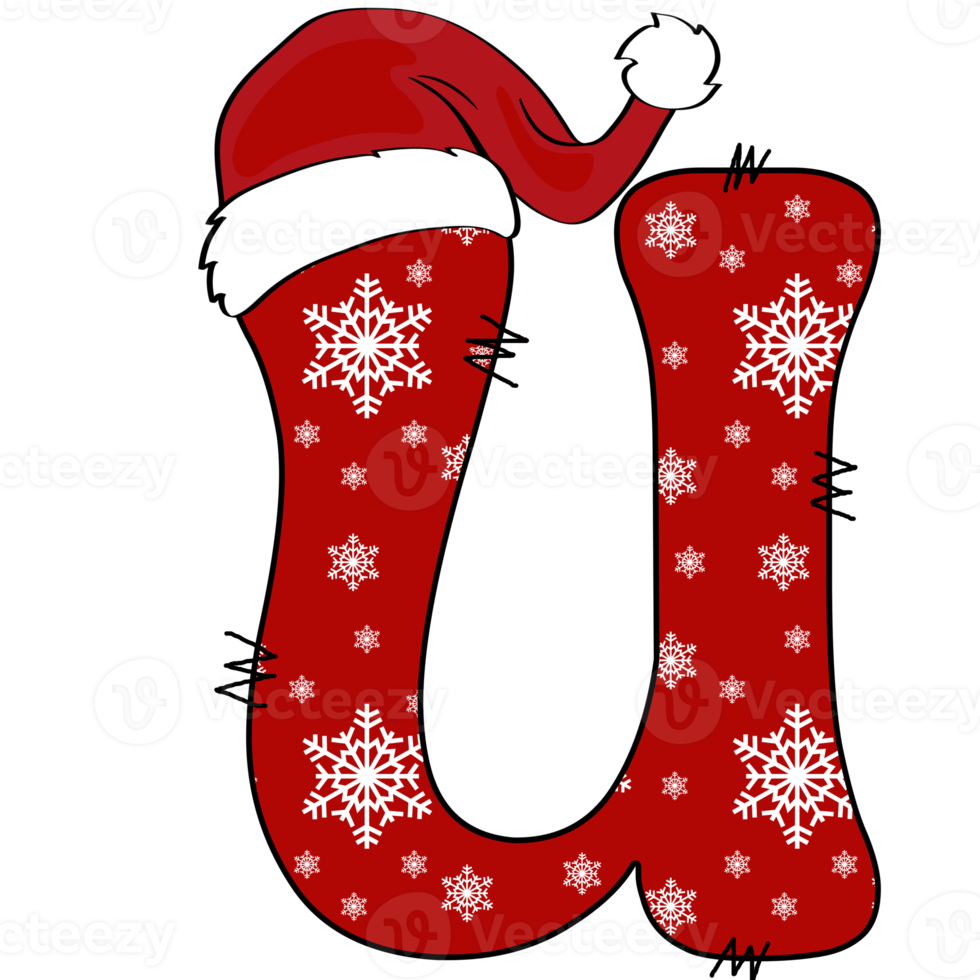 christmas alphabet design png