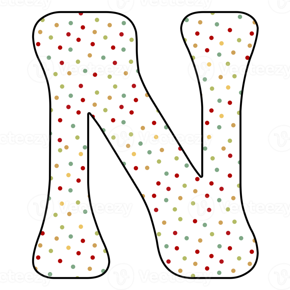 christmas alphabet design png