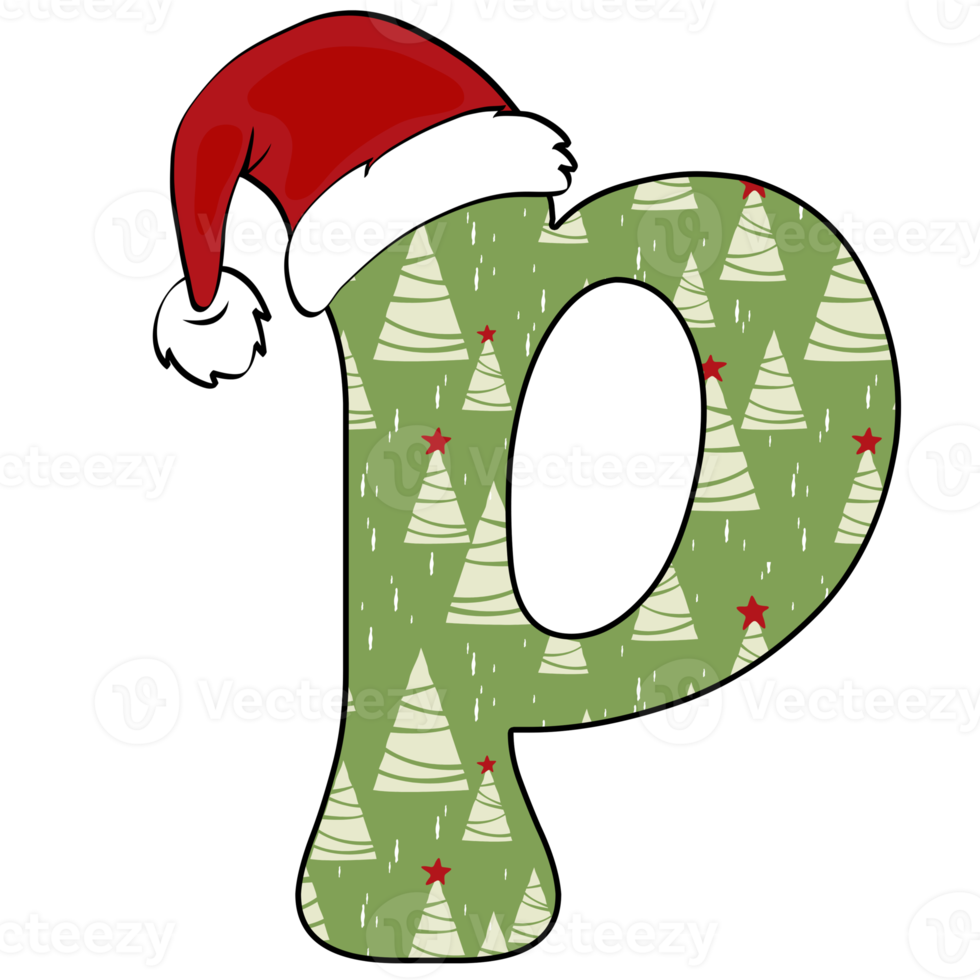 Weihnachts-Alphabet-Design png