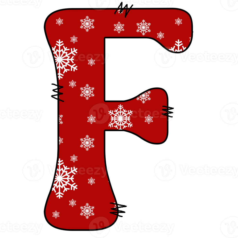 christmas alphabet design png