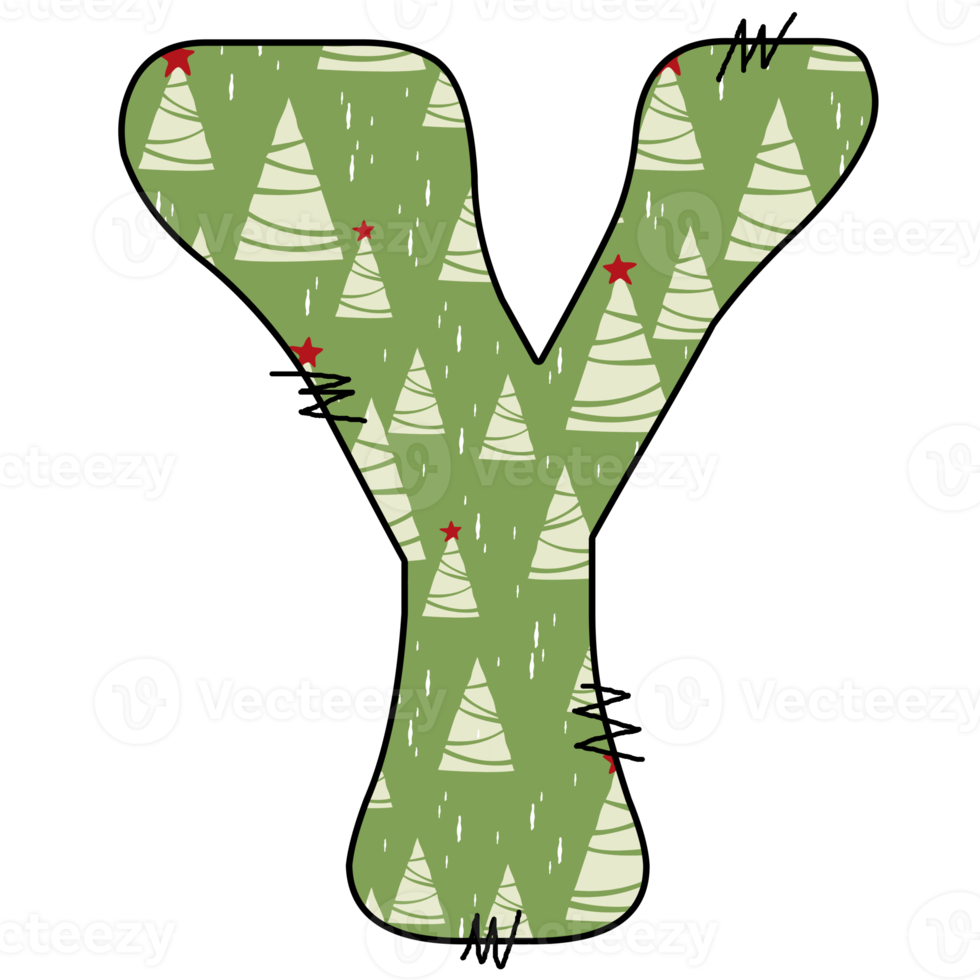 christmas alphabet design png
