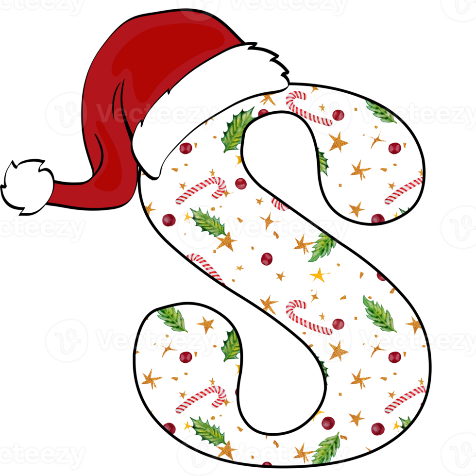 christmas alphabet design png