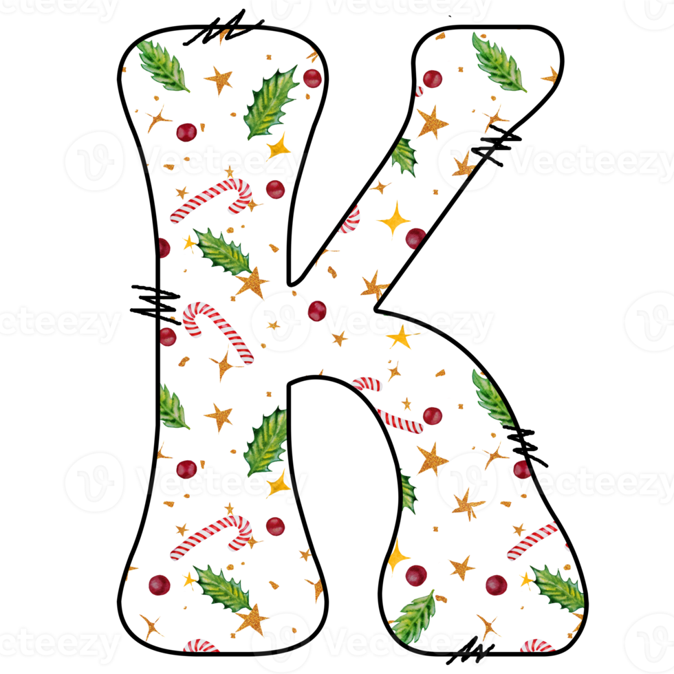 christmas alphabet design png