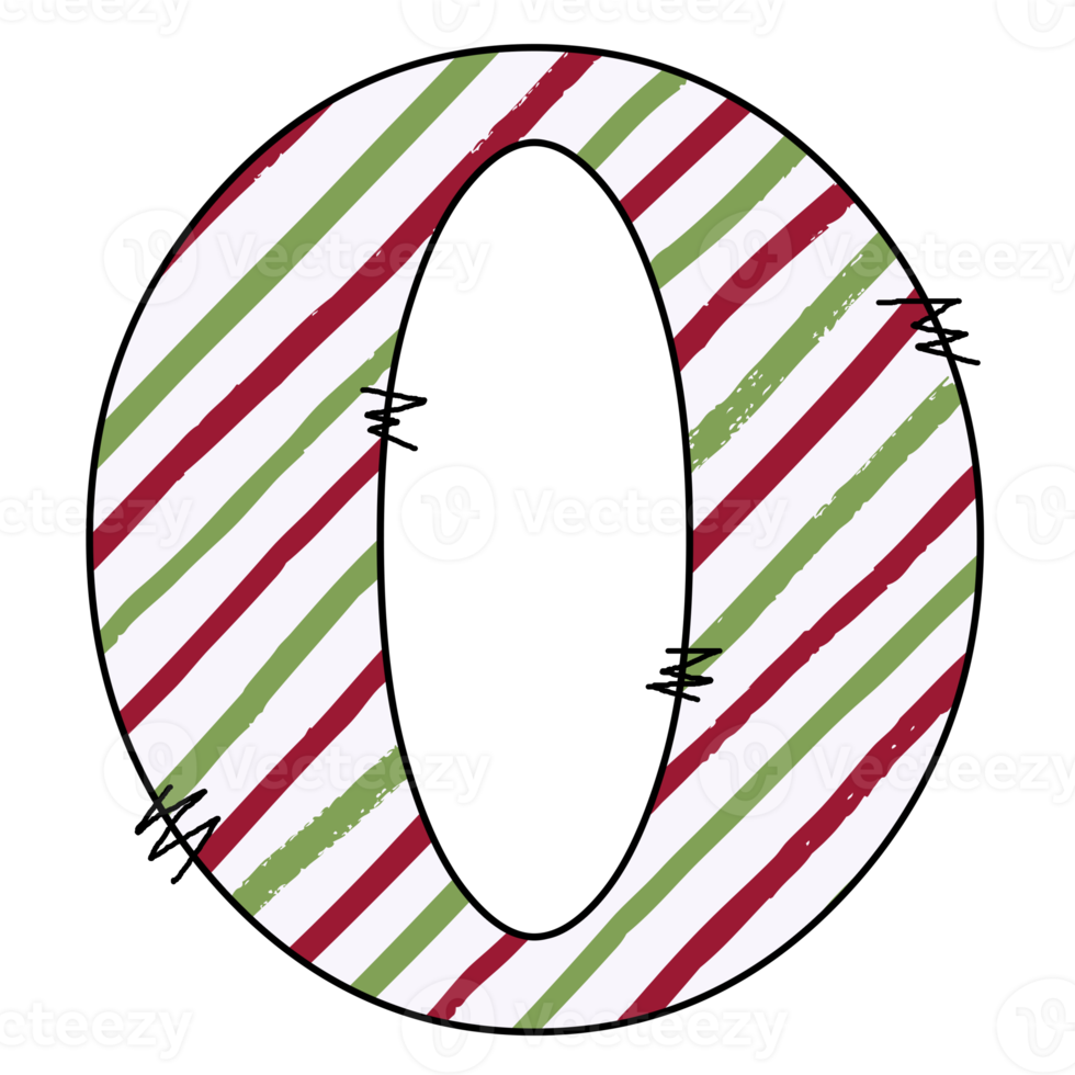 Christmas alphabet design png