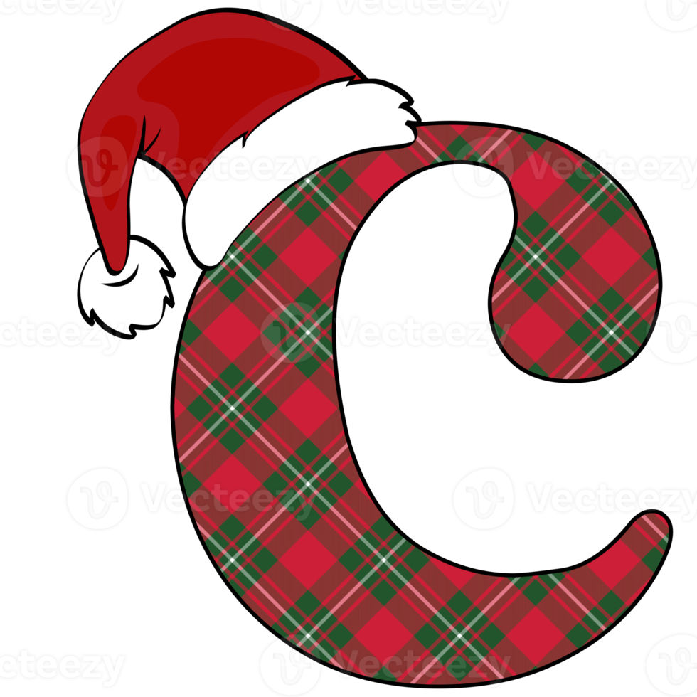 Christmas alphabet design png