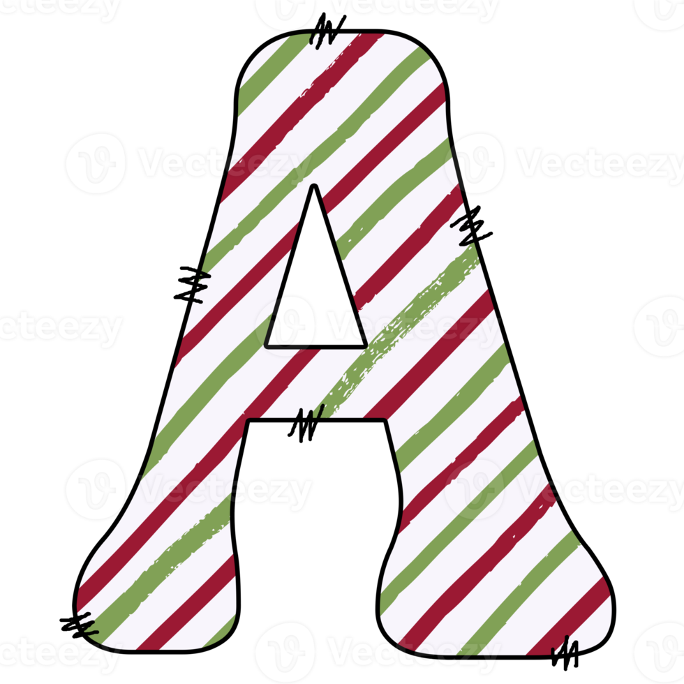 christmas alphabet design png