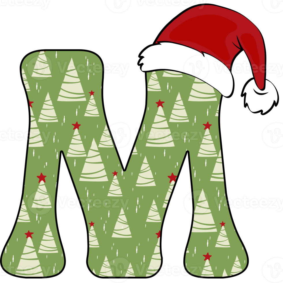christmas alphabet design png