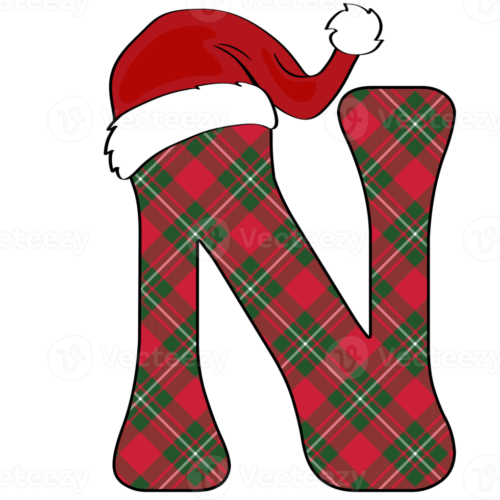 Natale alfabeto design png