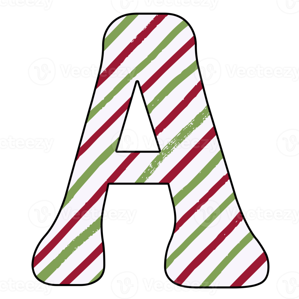 christmas alphabet design png