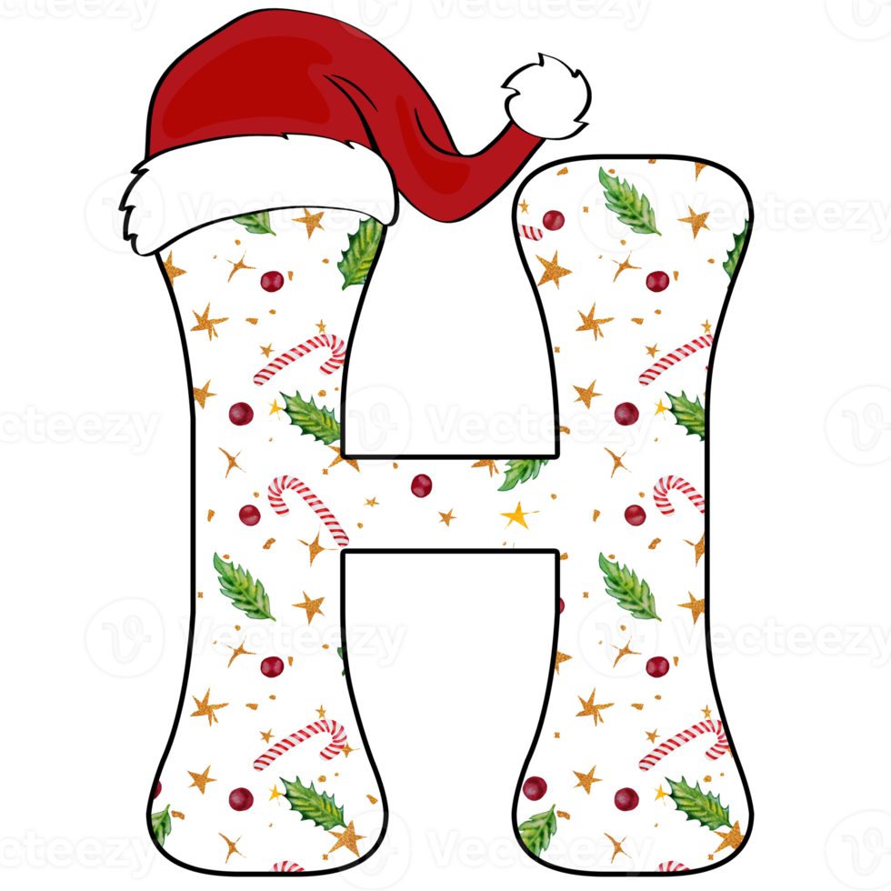 christmas alphabet design png