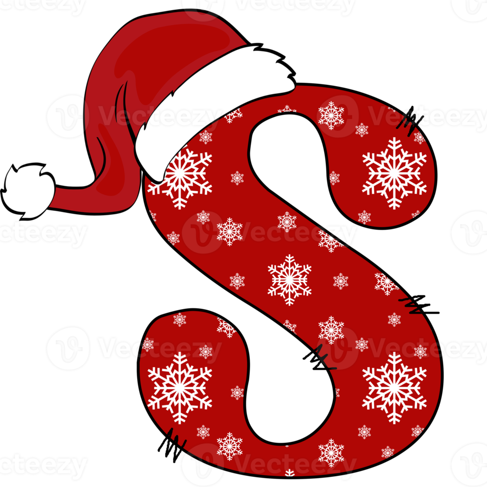 Weihnachts-Alphabet-Design png