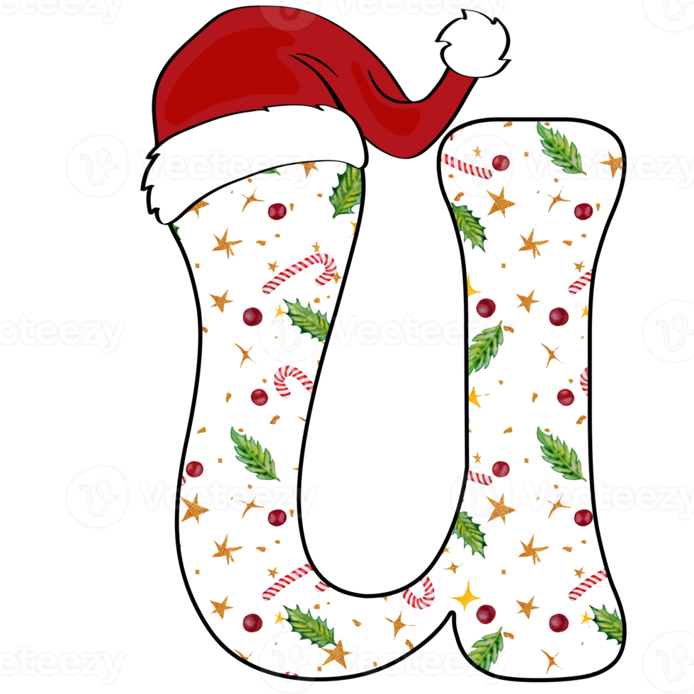 christmas alphabet design png