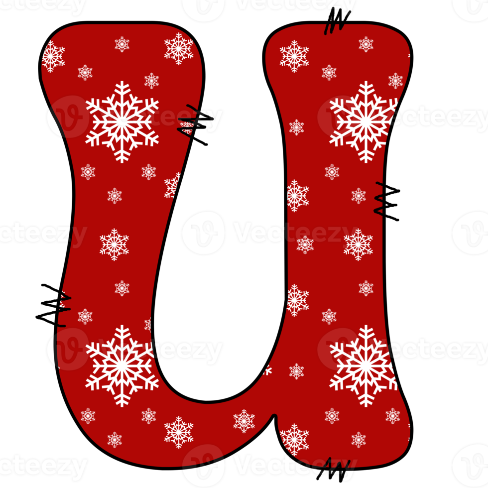 christmas alphabet design png