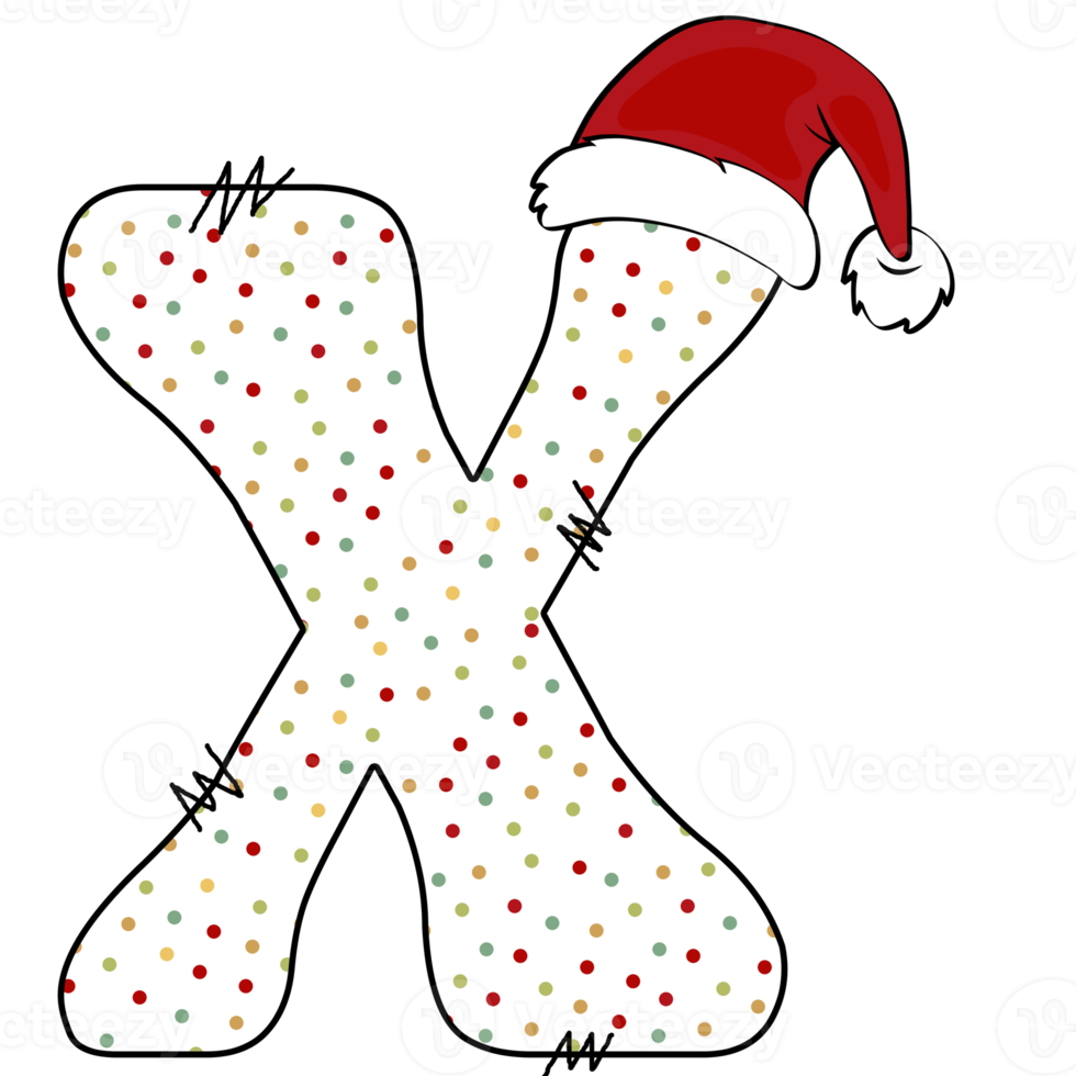 christmas alphabet design png