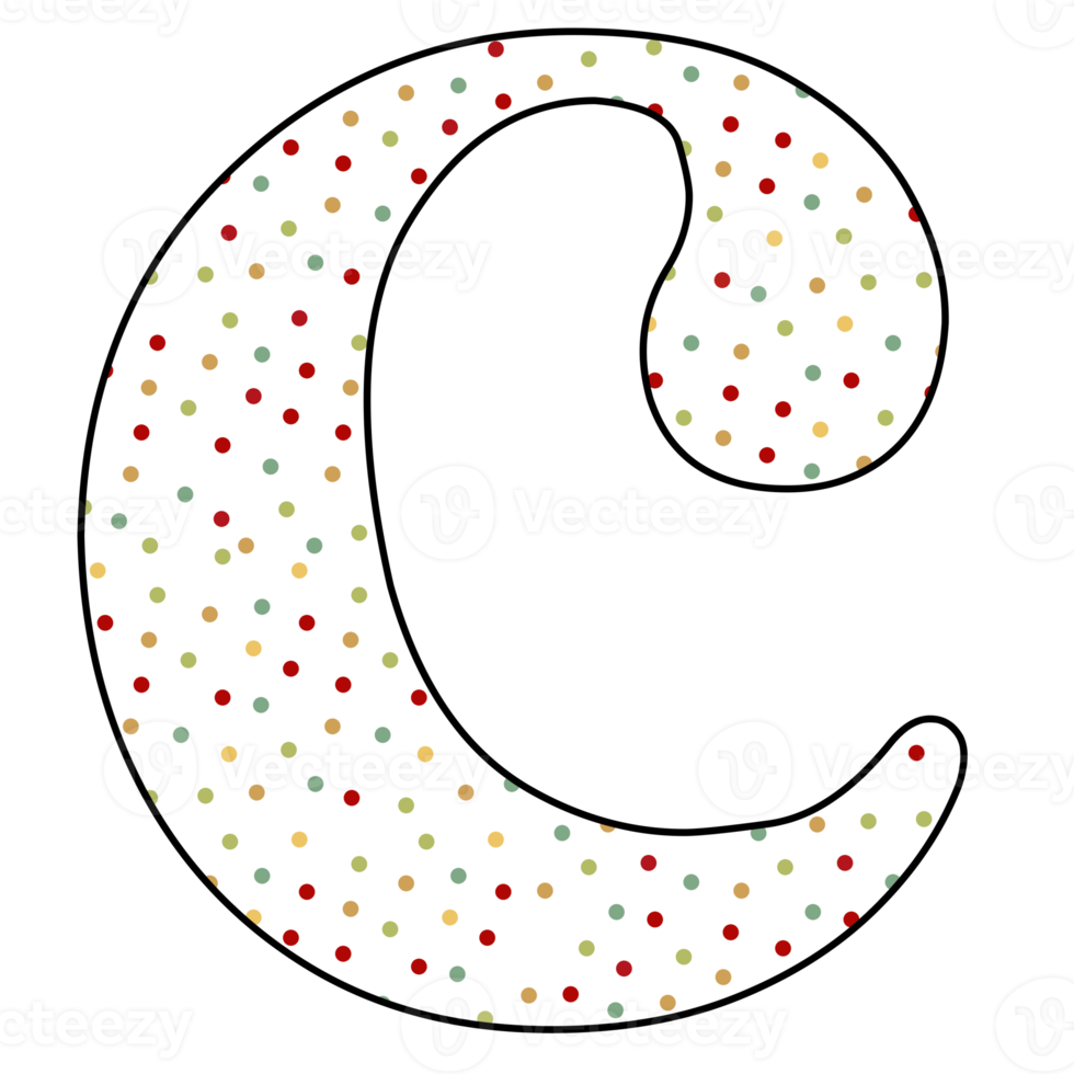 christmas alphabet design png