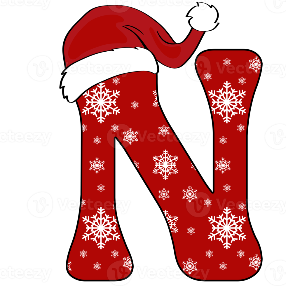 christmas alphabet design png