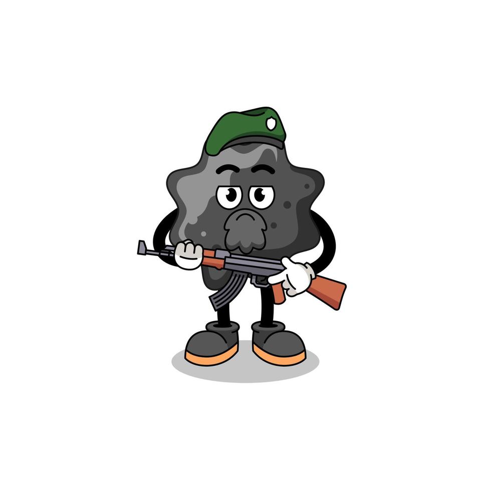 Character cartoon of ink as a special force vector