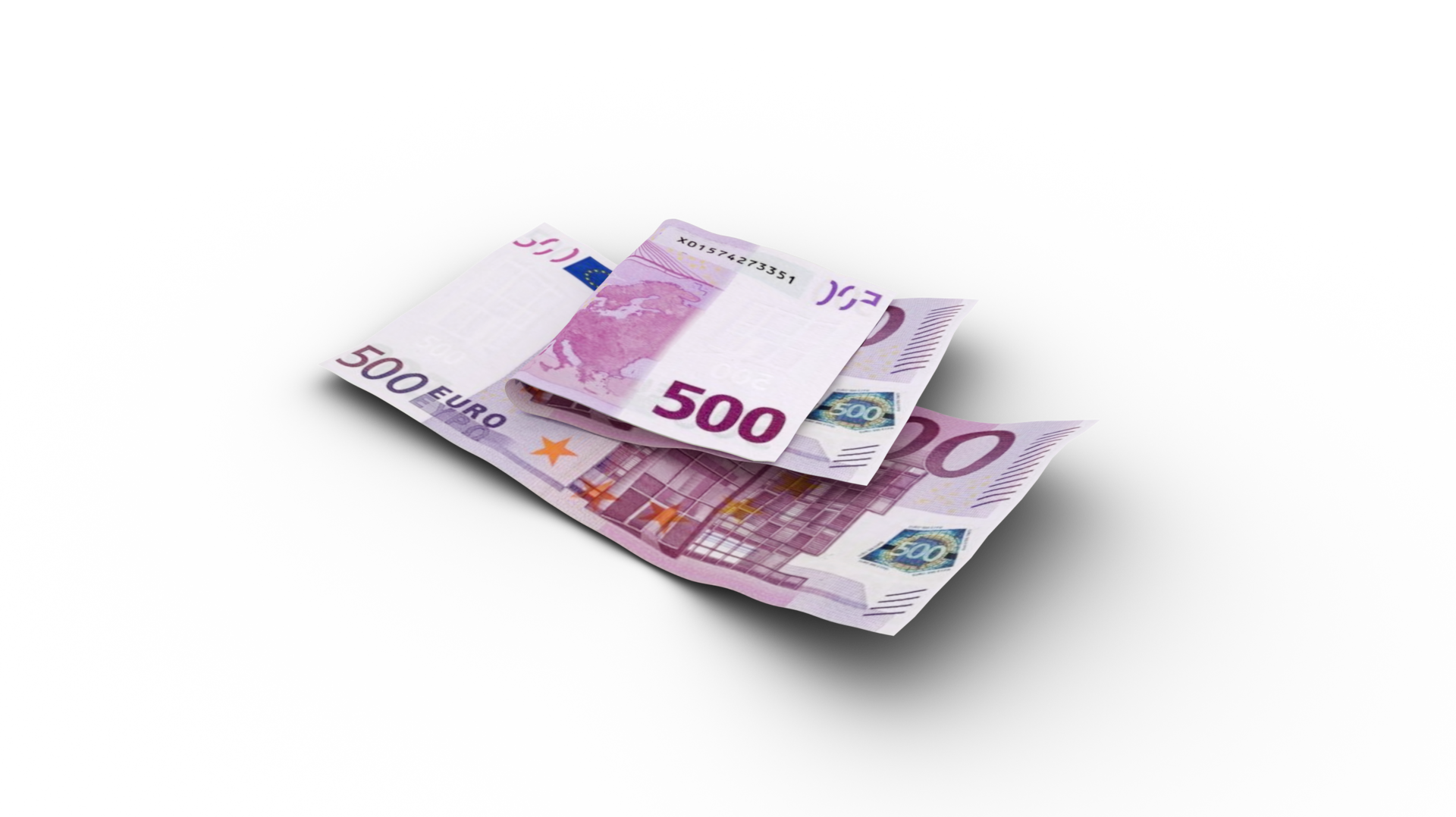 3D Rendering Of Double 500 Euro Notes 15164640 PNG 3d-rendering-of-double-500-euro-notes-15164640-png
